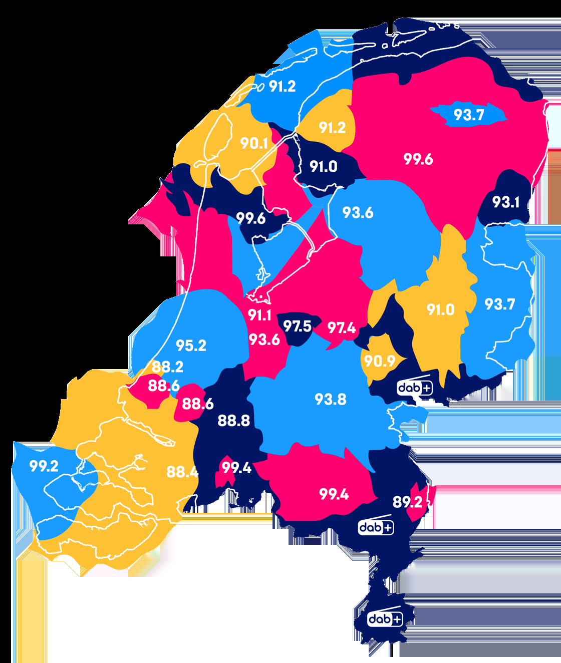FM Frequenties Van Radio Veronica